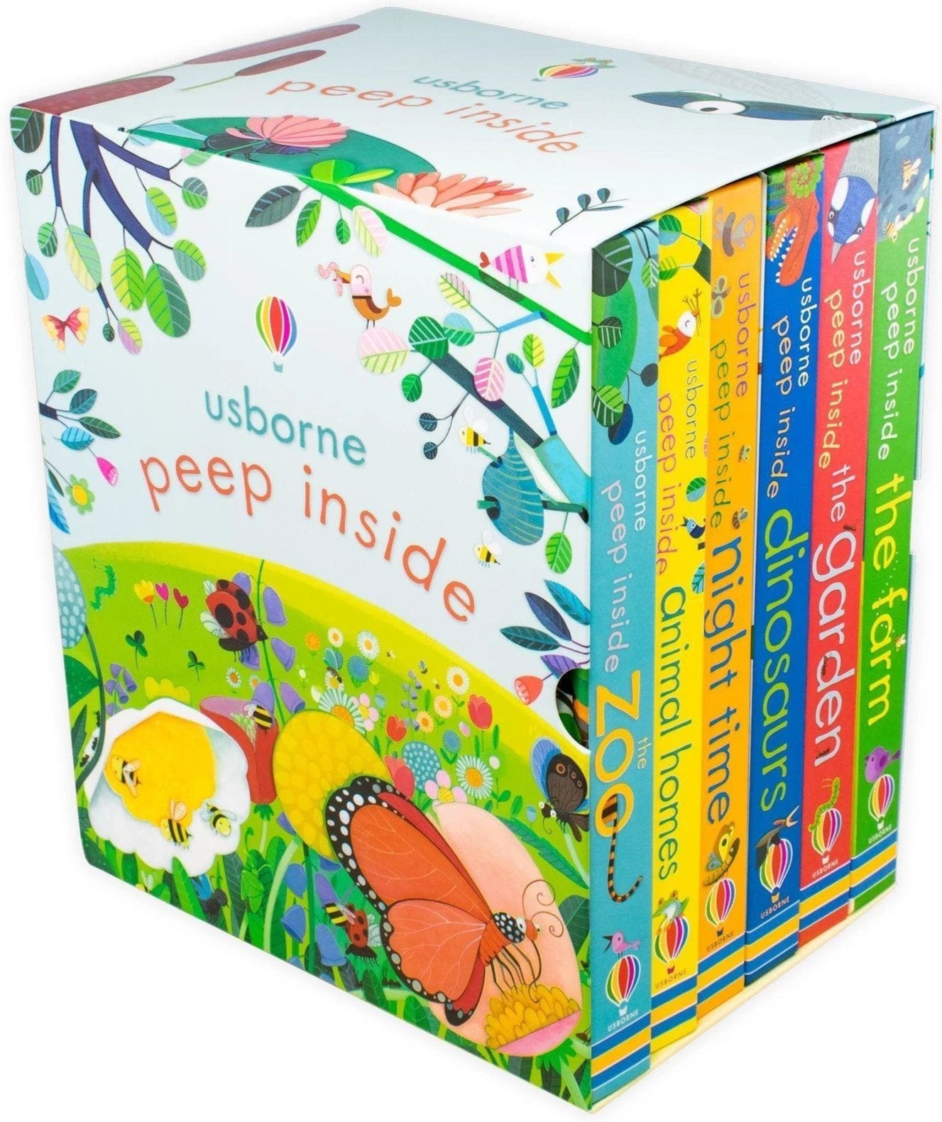 Usborne Peep Inside: 6 Board Books for Toddlers - Engaging
