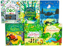 Usborne Peep Inside 6 Board Books Children Collection Box Set Toddlers