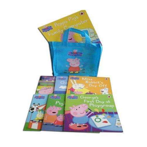 Peppa Pig Collection 10 Books Set in a Bag Children Picture Flat Blue series 1
