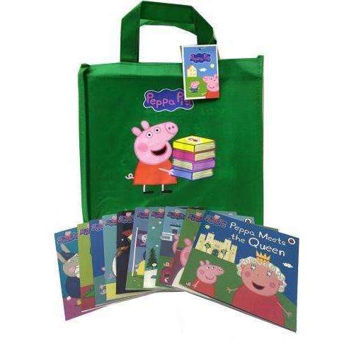 Peppa Pig Series 2 Collection 10 Books Set In A Green Bag Children Fla Peppa Pig Series 2 Collection 10 Books Set In A Green Bag Children Fla