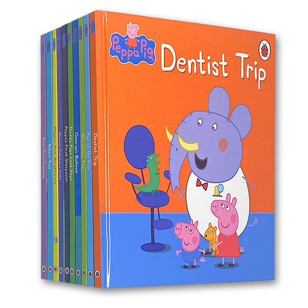 Peppa Pig Ladybird 10 Books Collection Set (Dentist Trip, Fun at the Fair, George's)