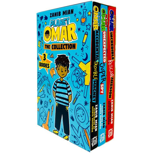 Planet Omar Series 3 Books Collection Set Unexpected Super Spy By Zanib Mian