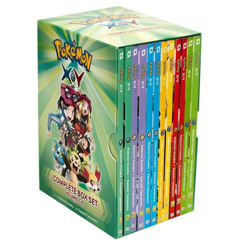 Pokemon XY Complete Collection 12 Books Box Set by Hidenori Kusaka (Vol 1-12)