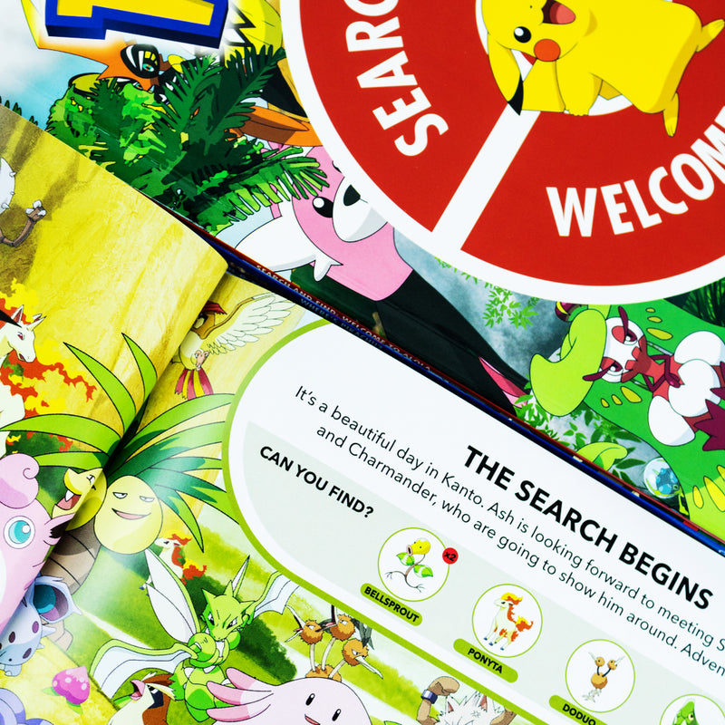 Pokémon Search and Find 4 Books Collection Set (Pokémon: Search and Find: Welcome to Alola, Pokémon: Where's Pikachu?, Pokémon: Where's Ash? & Pokémon: Adventures in Galar)