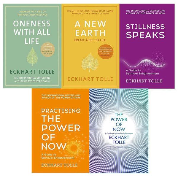 Eckhart Tolle 5 Books Collection Set Power of Now,Oneness With All Life