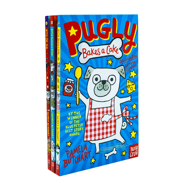 Pamela Butchart 3 Books Collection Pack Set( Pugly Bakes a Cake, Pugly Solves a Crime, Pugly On Ice )