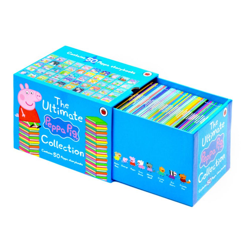 Photo of The Ultimate Peppa Pig 50 Book Collectionn Box Set on a White Background