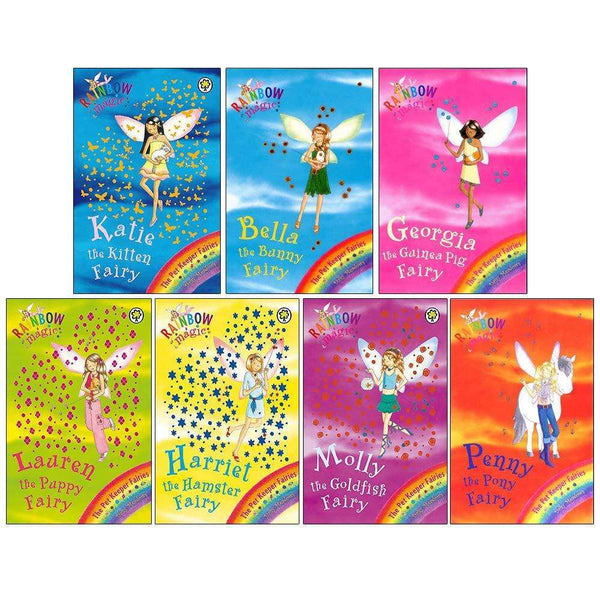 Rainbow Magic Pet Keeper Fairies Collection Daisy Meadows 7 Book Set Series 5 (Vol 29 to 35)