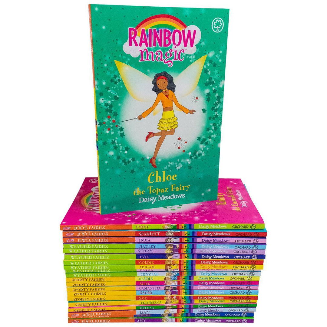 Rainbow Magic 21-Book Set – Sporty, Jewel & Weather Fairies | Magical Early Chapter Books for Girls Ages 5–9 | Fun, Collectible Reading Series