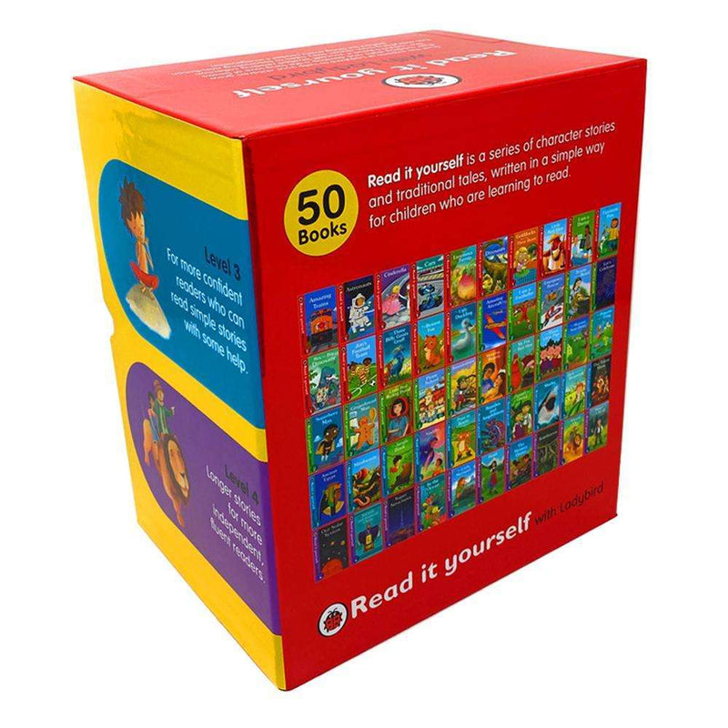 Read it Yourself with Ladybird Collection 50 Books Box Set Pack (Level 1, 2, 3, 4)