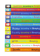 Photo of According to Humphrey the Hamster 12 Book Set Spines by Betty G. Birney on a White Background