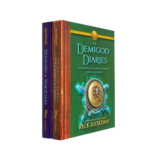 Rick Riordan 2 Books Collection Set Demigod Diaries and Demigods & Magicians