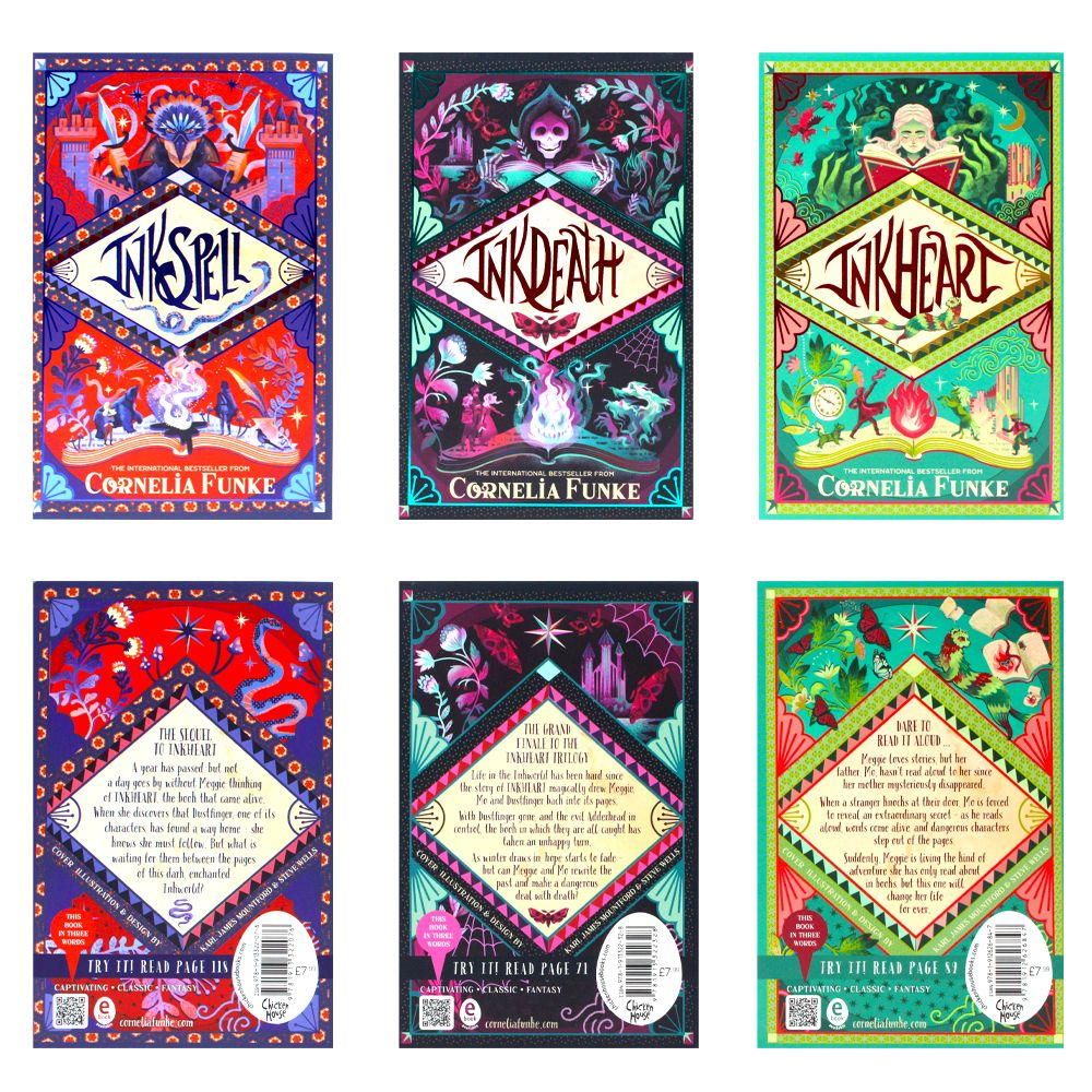 Inkheart Trilogy 3 Book Set by Cornelia Funke – Magical Fantasy Adventure Series (Inkheart, Inkspell, Inkdeath) | Captivating Fiction for Young Reader