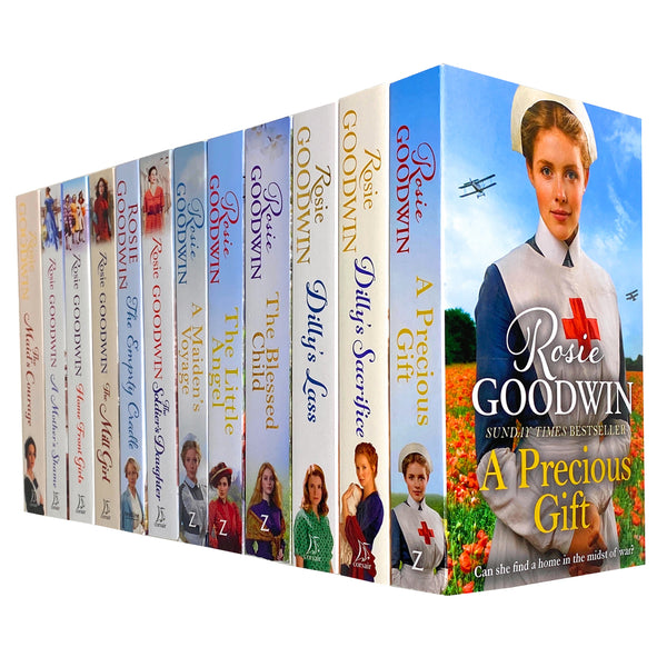 Rosie Goodwin Series 12 Books Collection Set Pack Inc Maidens Voyage, Mill Girl
