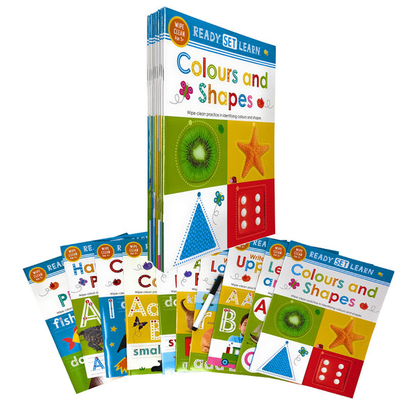 Ready Set Learn 10 Early Learning Wipe Clean Books Set