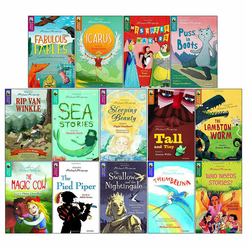 Oxford Reading Tree Greatest Stories 14 Book Collection – Selected by Michael Morpurgo | Children's Fiction, Classic Tales, Adventure & Literacy Set