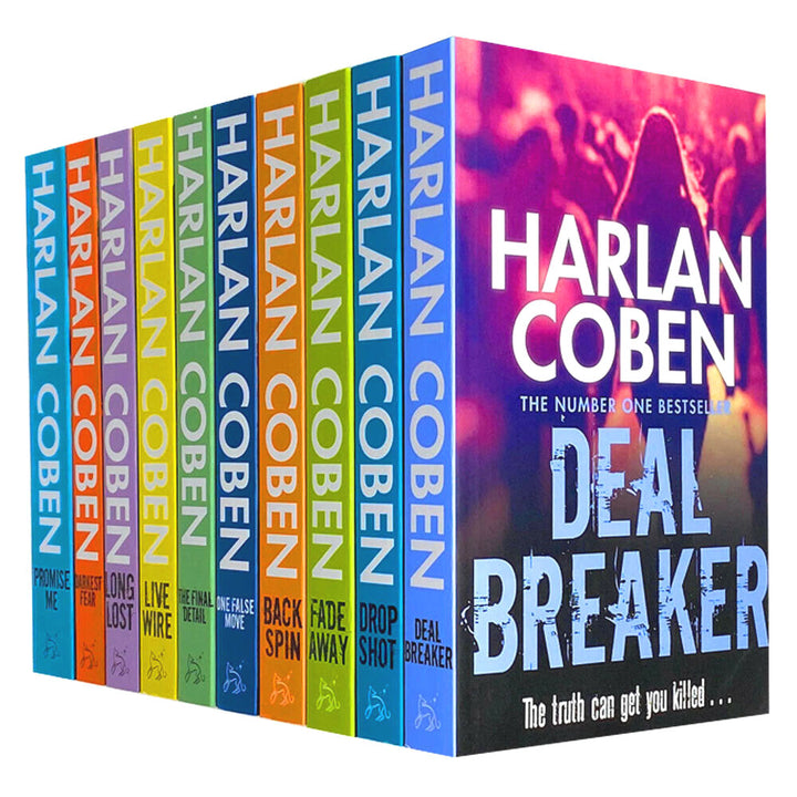 Harlan Coben Myron Bolitar Series – 10 Book Collection Set | Mystery, Thriller, Suspense Novels with Engaging Characters & Unique Plots