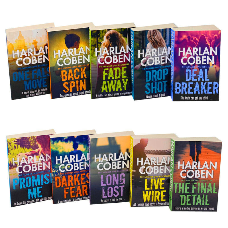Harlan Coben Myron Bolitar Series – 10 Book Collection | Mystery, Thriller, Suspense Novels with Engaging Characters & Unique Plots (Paperback Set)