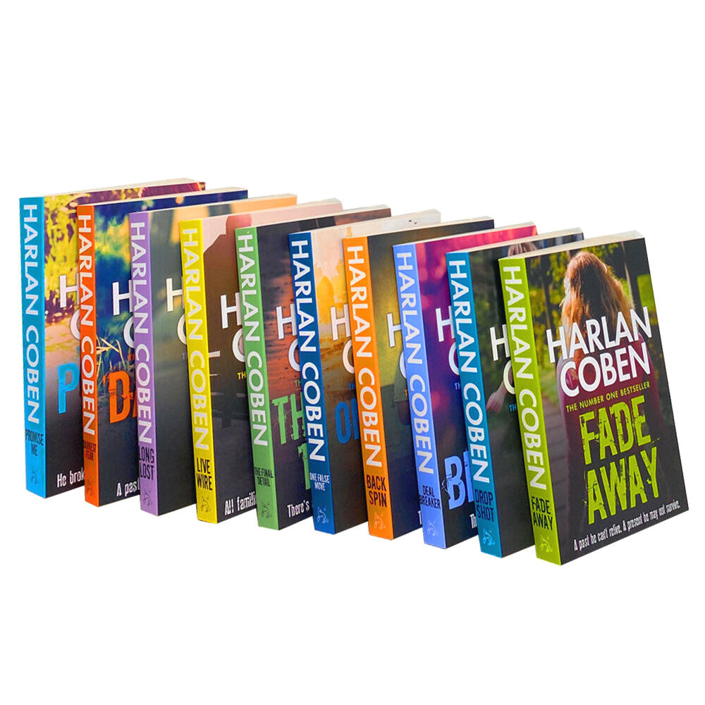 Harlan Coben Myron Bolitar Series – 10 Book Collection Set | Mystery, Thriller, Suspense Novels with Engaging Characters & Unique Plots