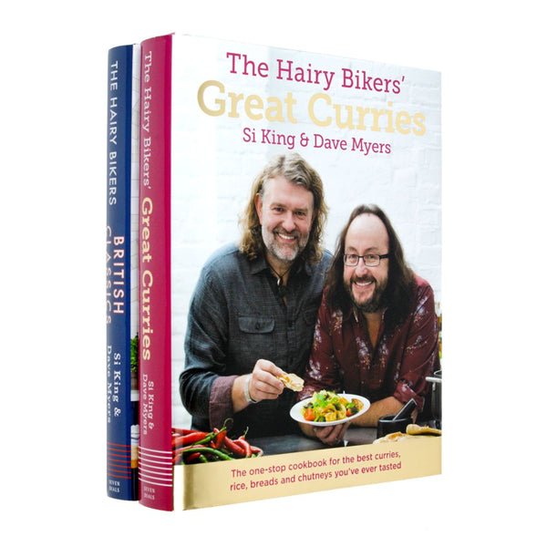 The Hairy Bikers' Great Curries & The Hairy Bikers' British Classics By Si King & Dave Myers 2 Books Collection Set