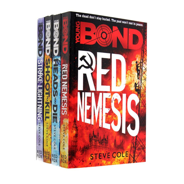 Steve Cole Young Bond 4 Books Set Collection Inc Red Nemesis, Heads You Die