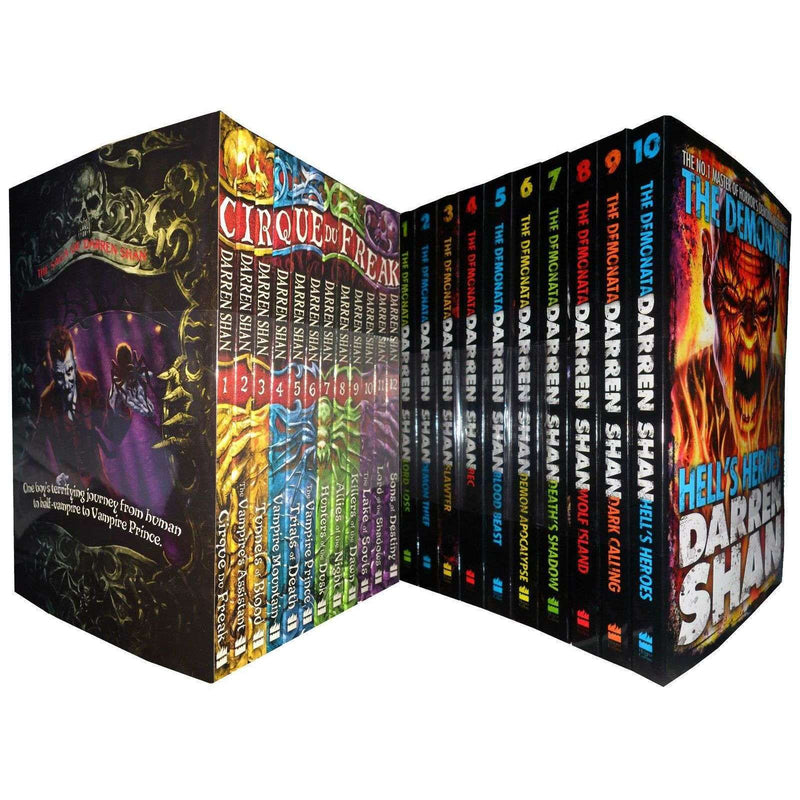 Saga Of Darren Shan Series Collection 22 Books Set Pack Demonata Cirque du Freak