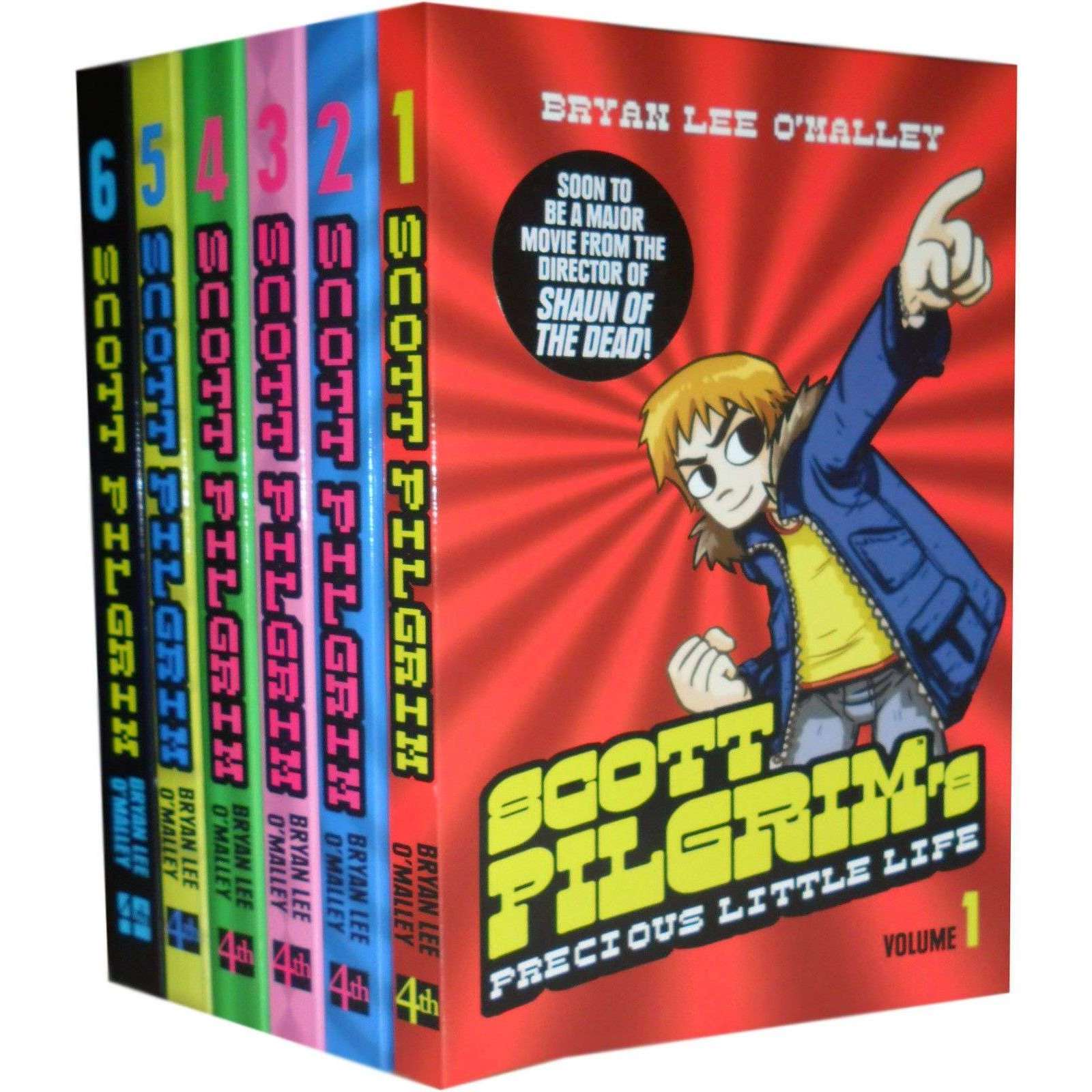 The Complete Scott Pilgrim 6 Books Collection Set Bryan Lee O