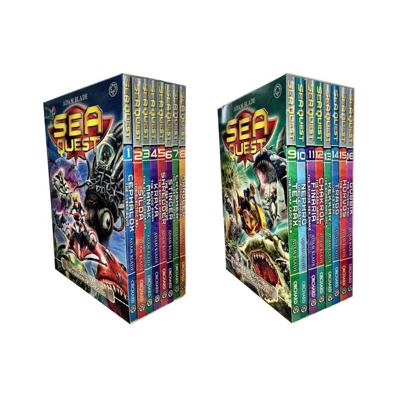 Adam Blade Sea Quest Series 1-4 Collection 16 Books Set Collection