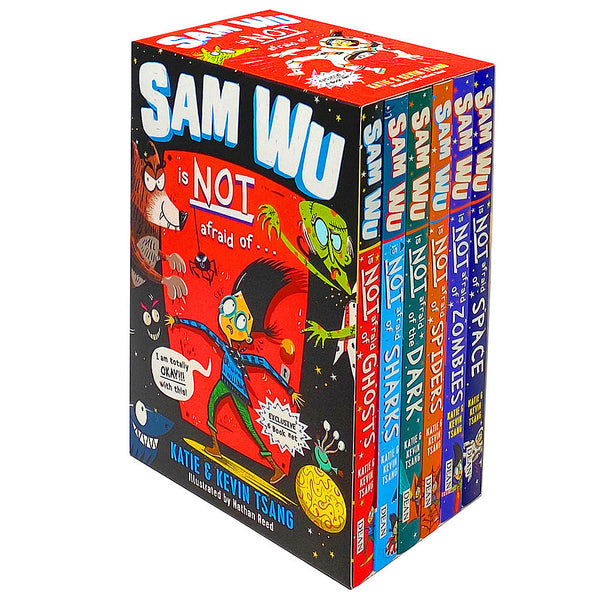 Sam Wu Is Not Afraid 6 Book Children's Collection Box Set by Kevin & Katie Tsang – Fun Adventure Series, Kids Fiction, Paperback, Reading for Children
