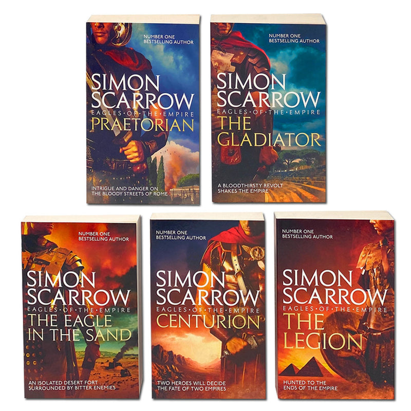 Simon Scarrow Eagles Of The Empire Series 5 Books Collection Set Praetorian, The Legion, The Eagle in the Sand