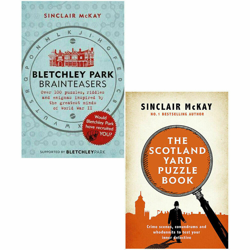Sinclair McKay 2 Books Collection Set Scotland Yard Puzzle, Bletchley Park Brain