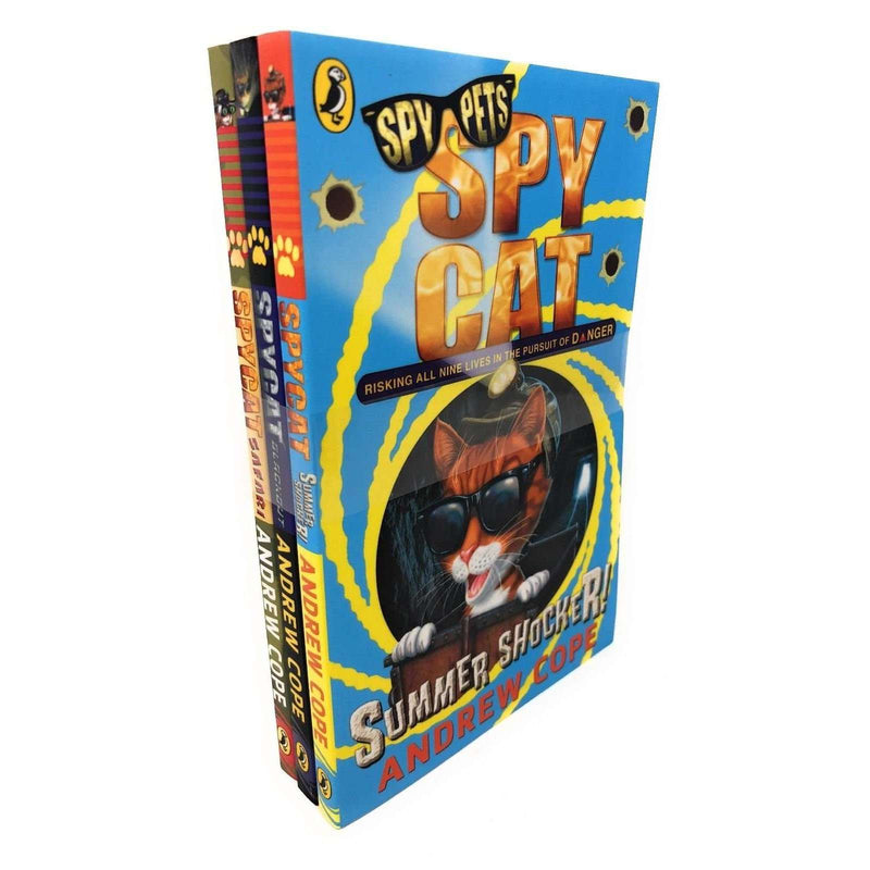 Spy Cat 3 Book Set Collection Andrew Cope, Blackout, Safari, Summer Shocker
