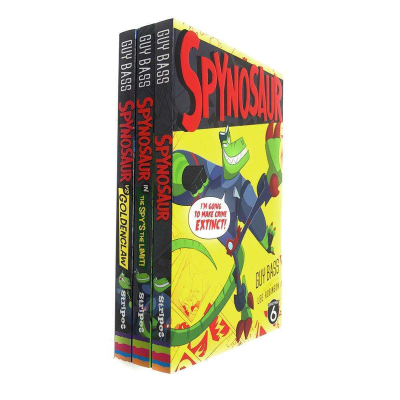 Spynosaur 3 Books Set Collection By Guy Bass Inc The Spys The Limit, Goldenclaw