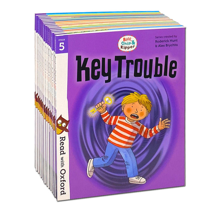 Biff, Chip & Kipper Stage 4-5 Read with Oxford |32-Book Phonics Collection Set | Early Learning, Children's Educational Storybooks, Learn to Read (5+)