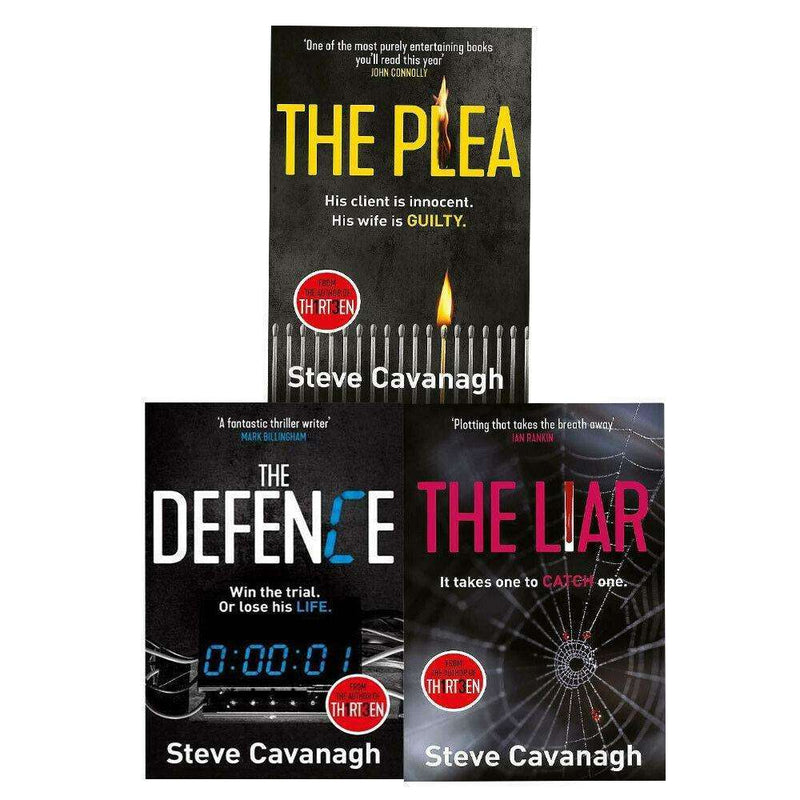 Steve Cavanagh Eddie Flynn Collection 3 Books Set Inc, Defence, Plea, Liar