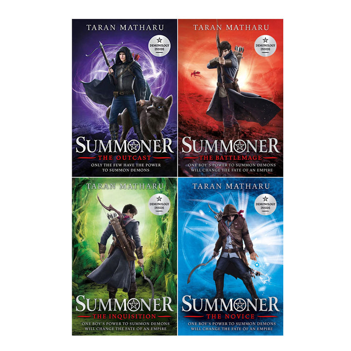 Taran Matharu Summoner Series 4 Book Collection Set – YA Fantasy Adventure with Magic, Epic Battles, Imaginative Fiction, Bestselling Novels