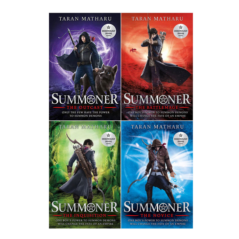 Taran Matharu Summoner Series 4 Books Collection Set Outcast