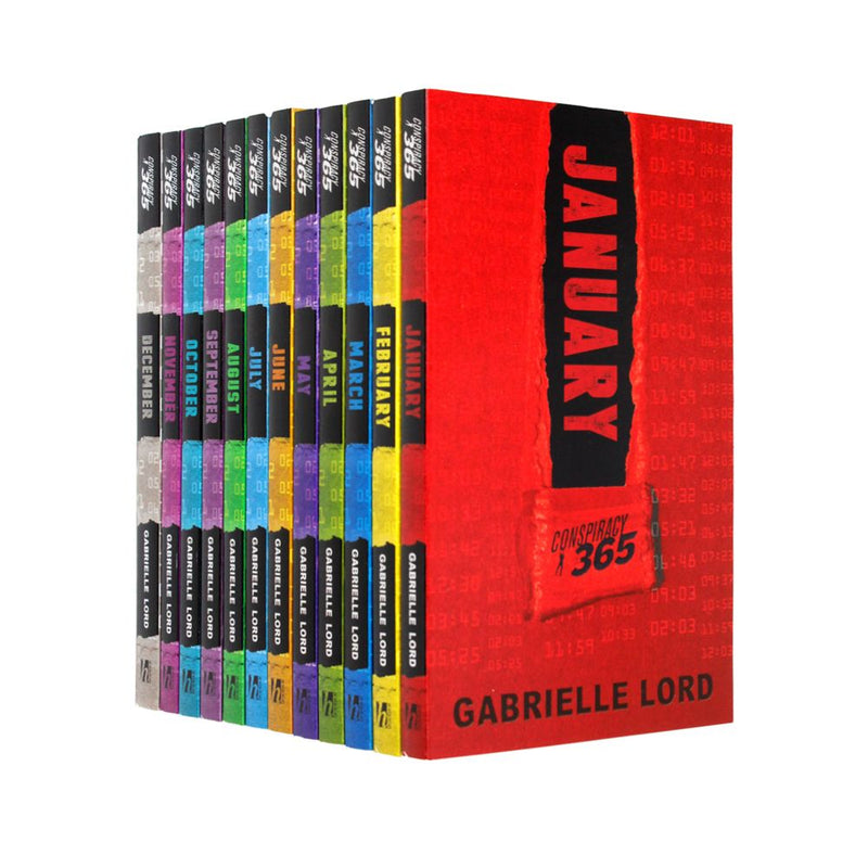 Gabrielle Lord Conspiracy 365 Collection 12 Books Box Set Pack April, May,June