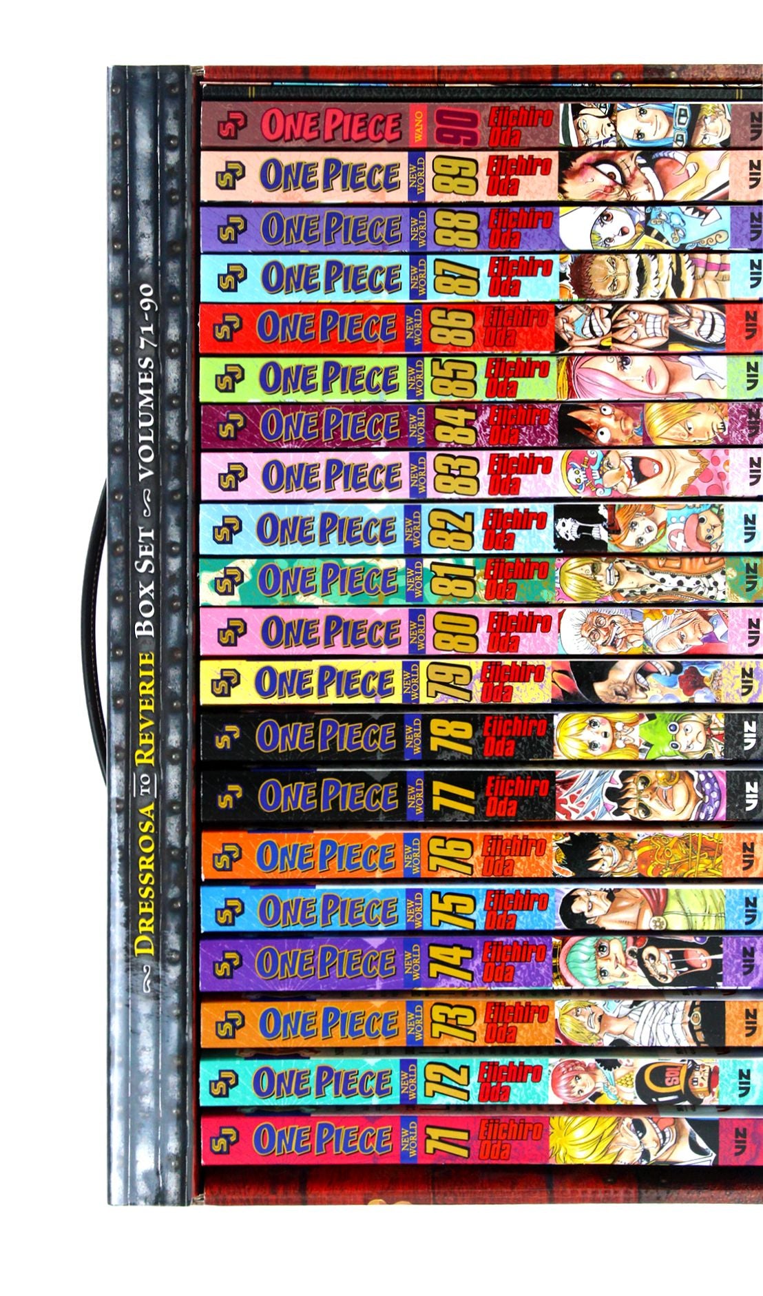 One Piece Box Set 4 by Eiichiro Oda 20 Books: Dressrosa to Reverie