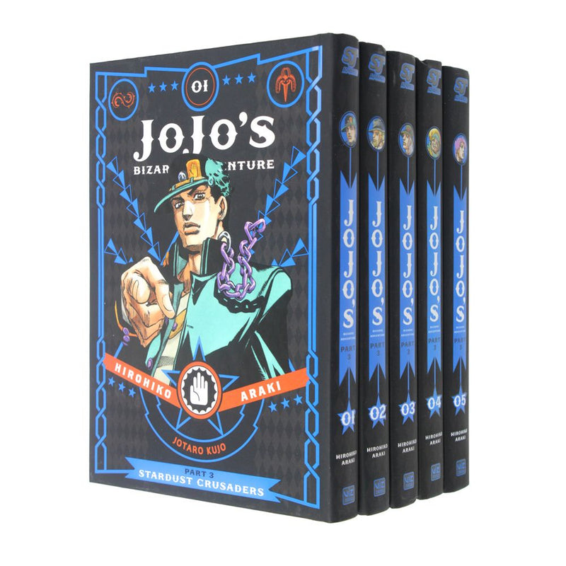 Photo of Jojo's Bizarre Adventure Stardust Crusaders Vol 1-5 Part 3 on a White Background