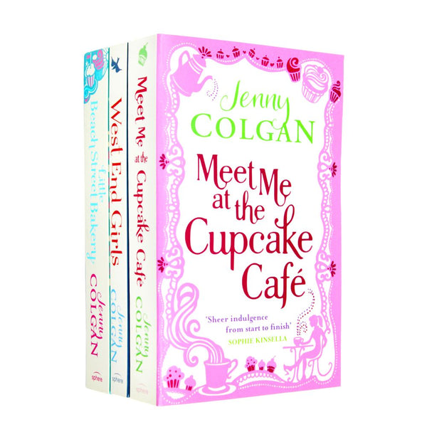Jenny Colgan Meet Me at the Cupcake Cafe 3 Books Set on a White Background