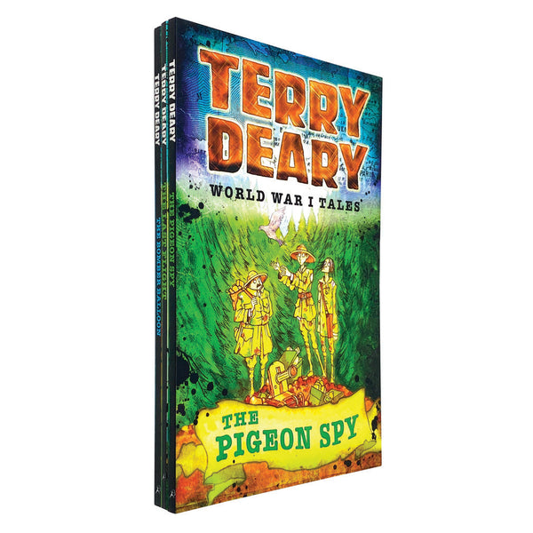 Terry Deary 3 Books Collection Set The Last Flight, The Bomber Balloon, The Pige