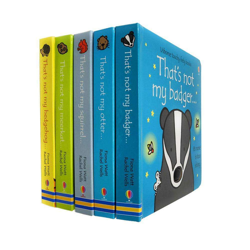 Thats Not My Animals 5 Books Collection Set (Badger,Otter,Sq..) By Fiona Watt