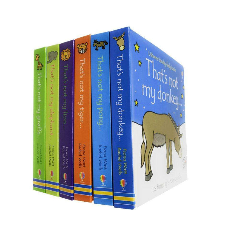 Thats Not My Animals 6 Books Collection Set (Donkey,Pony,Tiger..) By Fiona Watt