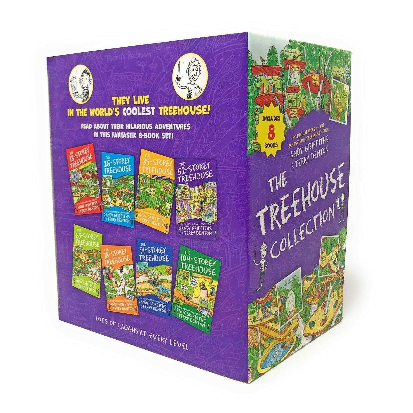 The 13 Storey Treehouse Collection 8 Books Box Set By Andy