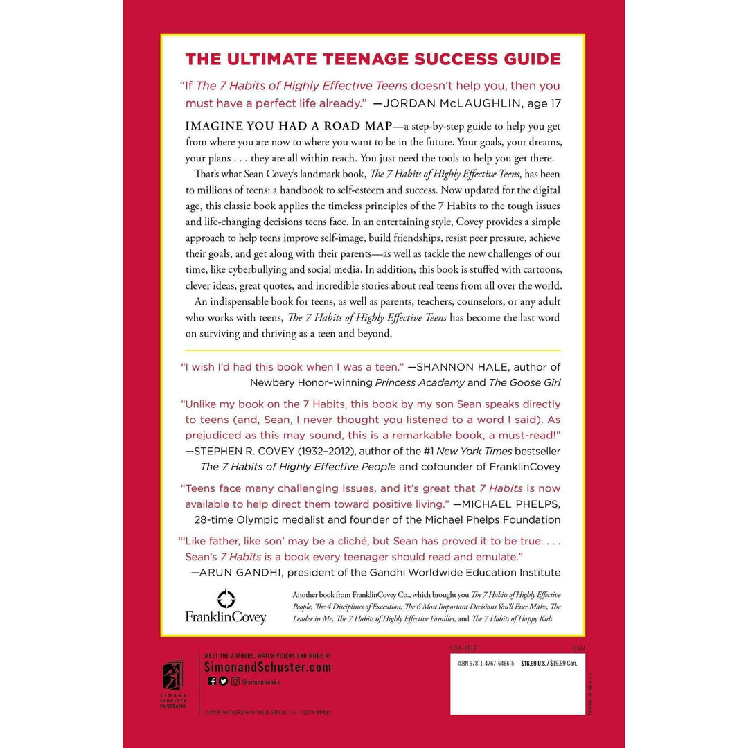 The 7 Habits of Highly Effective Teenagers by Sean Covey | Self-Help Book for Teens on Confidence, Life Skills, Personal Growth, Motivation & Success