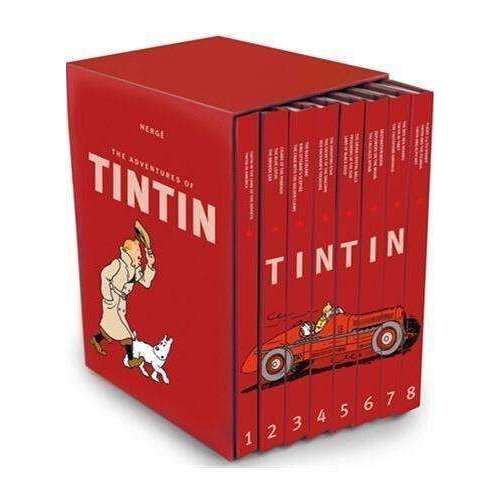 The Adventures of Tintin 8-Book Collection Box Set – Hardback Edition by Herge: Illustrated Adventure Stories for Children, Fun & Exciting Reading