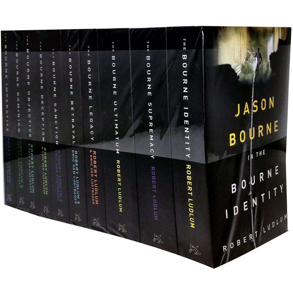 The Jason Bourne Series Collection – 10 Book Set by Robert Ludlum (Identity, Supremacy & More) | Spy Thrillers, Action, Espionage, Fiction, Paperback