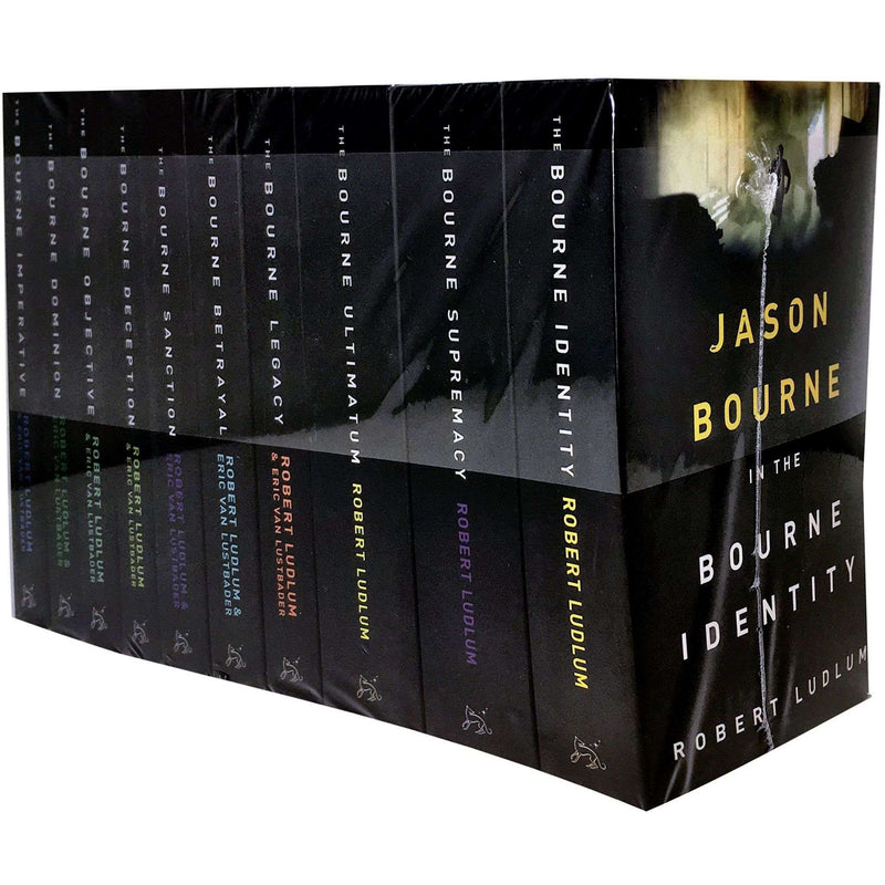 The Jason Bourne Series Collection – 10 Book Set by Robert Ludlum (Identity, Supremacy & More) | Spy Thrillers, Action, Espionage, Fiction, Paperback
