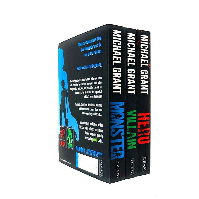 The Monster Series 3 Book Set by Michael Grant – Includes Monster, Villain & Hero | Action-Packed Fantasy Adventure for Young Adults & Teen Readers